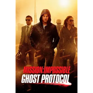 Mission: Impossible - Ghost Protocol HD Apple or VUDU paramountdigitalcopy.com/redeem