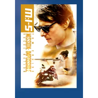 Mission Impossible Rogue Nation 4K UHD Apple or VUDU 