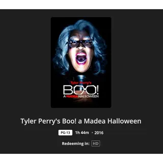 Tyler Perry's Boo! a Madea Halloween HD Movies Anywhere