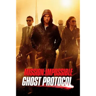 Mission: Impossible - Ghost Protocol HD Apple or VUDU paramountdigitalcopy.com/redeem