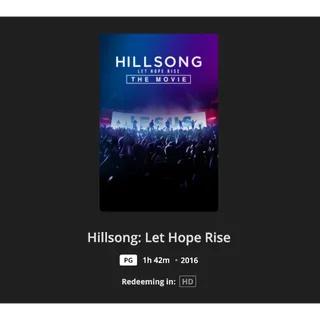 Hillsong Let Hope Rise The Movie HD Movies Anywhere