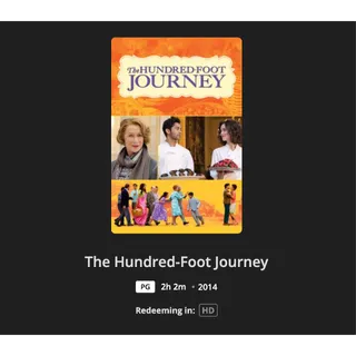The Hundred-Foot Journey HD Movies Anywhere
