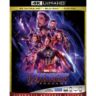 Avengers Endgame 4k UHD Digital code for Movies Anywhere