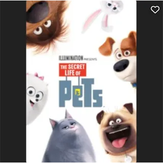 The Secret Life of Pets HD Movies Anywhere 