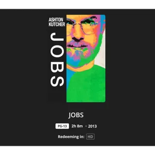 Jobs HD Movies Anywhere