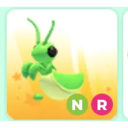 Neon ride praying mantis