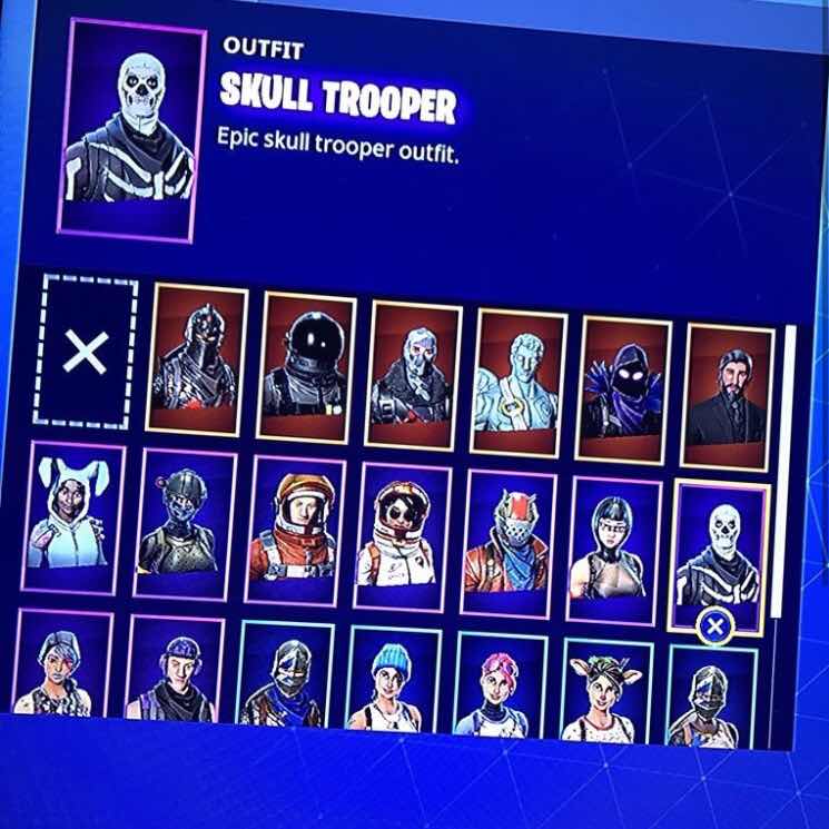 fortnite skull trooper account for sale - fortnite purple skull trooper account for sale