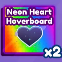 NEON HEART HOVERBOARD
