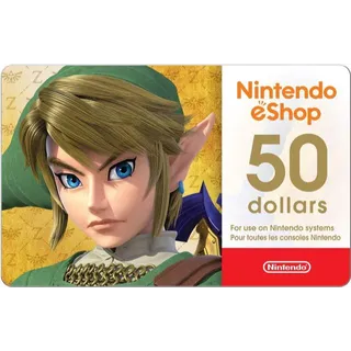 $50.00 USD Nintendo eShop