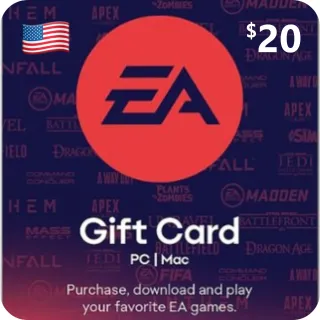 $20 EA Play / Origin USA 🇺🇸 Gift Card #𝘼𝙪𝙩𝙤𝘿𝙚𝙡𝙞𝙫𝙚𝙧𝙮⚡️