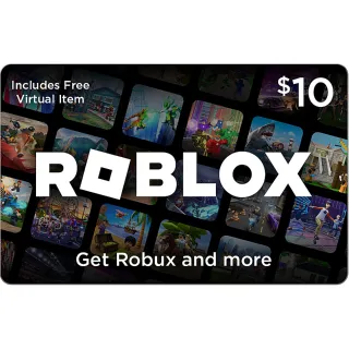 $10 USD Roblox Gift Card #𝘼𝙪𝙩𝙤𝘿𝙚𝙡𝙞𝙫𝙚𝙧𝙮⚡️