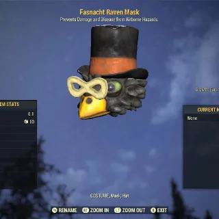Fasnacht Raven Mask