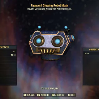 Glowing Robot Mask