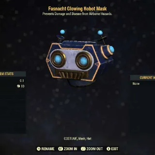 Glowing Robot Mask