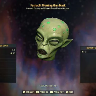 Glowing Alien Mask