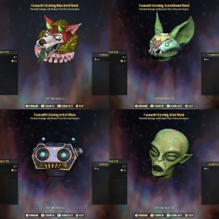 Glowing Fasnacht Mask Bundle