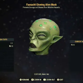 Glowing Alien Mask