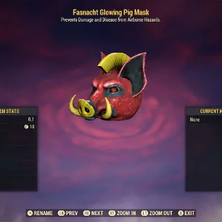 Glowing Pig Mask