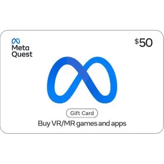 $50.00 USD META QUEST GIFT CARD