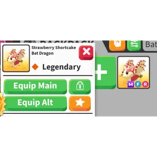 Mfr strawberry shortcake bat dragon