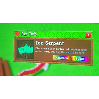 Rainbow ice serpent