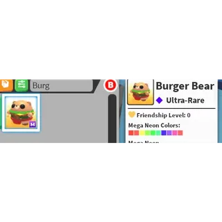 Mega burger bear