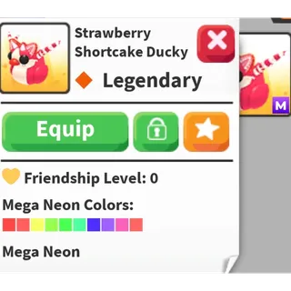Mega Strawberry shortcake ducky