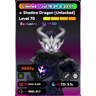 ALMIGHTY SHADOW DRAGON (A+ S S STATS)