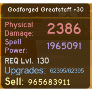 Godforged Greatstaff