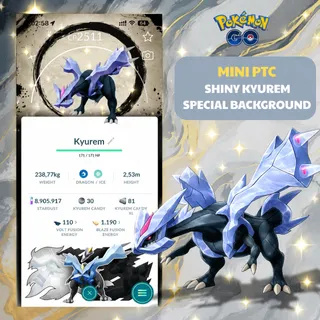 Shiny Background Kyurem✨ GoFest 2026 ✨ Mini PTC Account ✨ - Instant Delivery