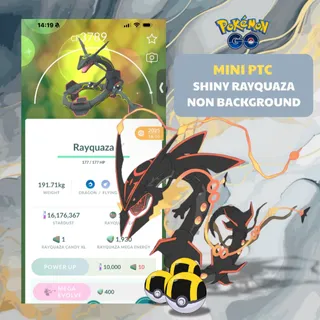 Shiny Rayquaza ✨ GoFest 2026 ✨ Mini PTC Account ✨ - Instant Delivery