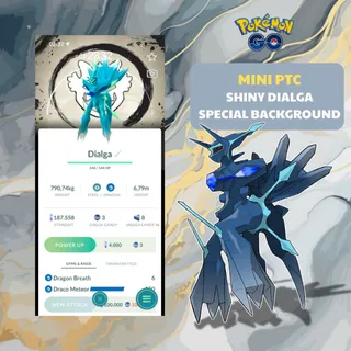 Shiny Dialga Special Background✨ MINI PTC✨ - Instant Delivery