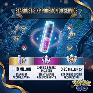 [FAST DELIVERY]  STARDUST POKEMON GO FARMING SERVICE - 100% SAFE VIA PTC LINK - ALL LEVELS