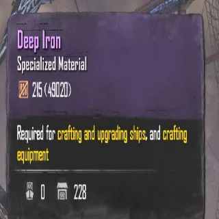 150 Deep Iron