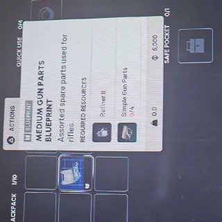 Medium Gun Parts Bluepri