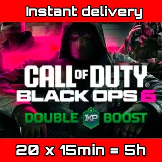 5  Hours Weapon XP Double XP + Double XP Call of Duty Black Ops 6