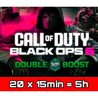 5  Hours Double XP Call of Duty Black Ops 6