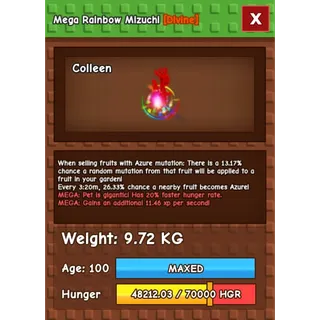 MEGA RAINBOW HATCHED MIZUCHI