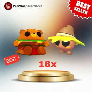 16x Burger Bear & 16x Oakee Wizard