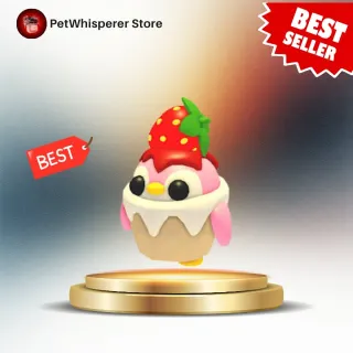 4x STRAWBERRY PENGUIN 