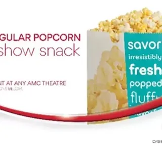 AMC Regular Popcorn Voucher