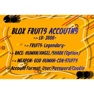 CDK+GODHUMAN+V4(Angel/Shark/Human) Blox Fruits