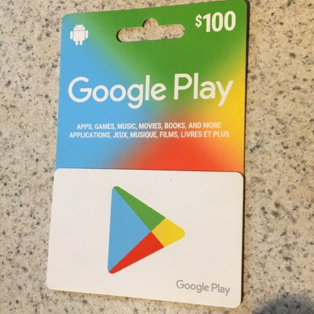 100.00 Google Play Google Play Gift Cards Gameflip