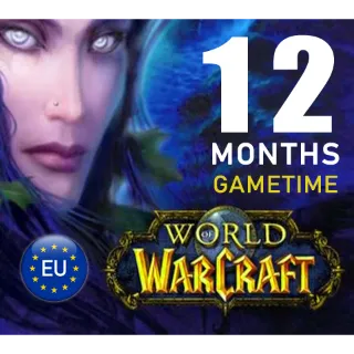 WoW - World of Warcraft - Europe - 12 Months Game Time