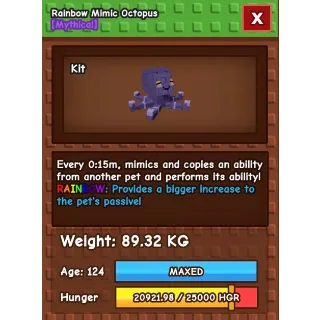 89kg Rainbow Mimic Octopus 