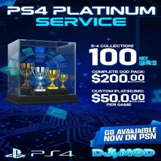 100 Games PS4 Platinum Trophies