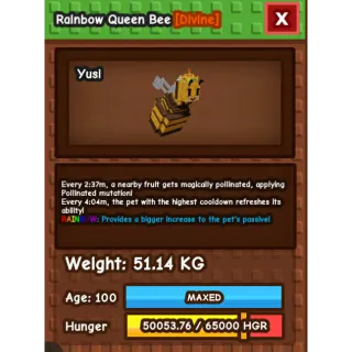 51KG RAINBOW QUEENBEE