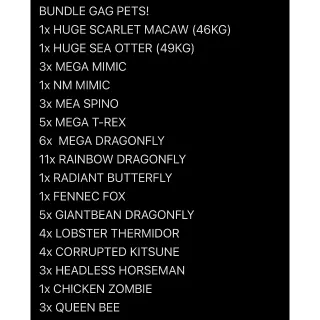 BUNDLE GROW A GARDEN PETS!