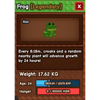 HUGE FROG (57KG IF MAX)