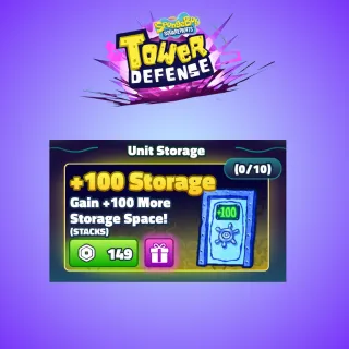 SpongeBob Tower Defense | x5 Unit Storage [745R]